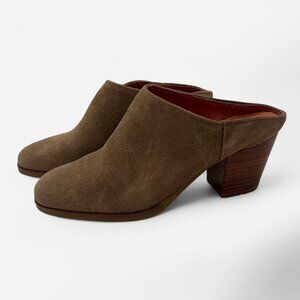 NATALIA BLANCO leather suede mule